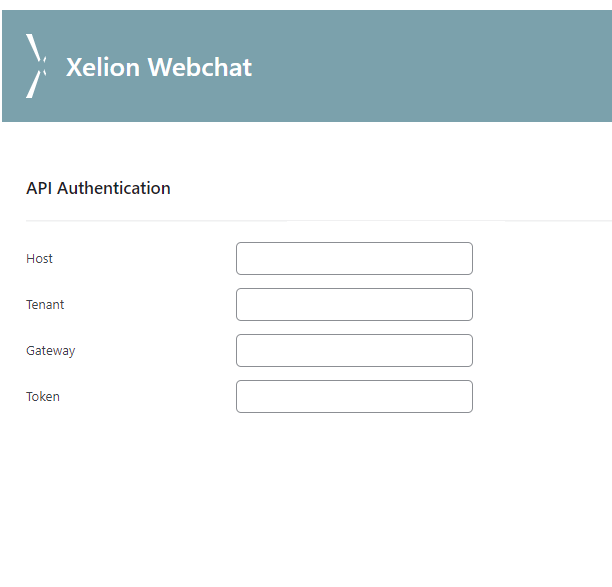Xelion webchat API attributes
